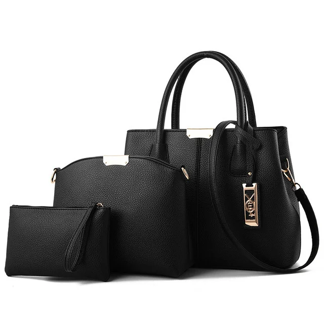 

Women Handbag Luxury Handbags Designer PU Leather Bag For Ladies Hand Big Casual Tote Shoulder Set Composite