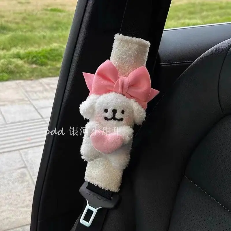 Simpatico cucciolo d'amore, cintura di sicurezza per auto, coprispalla, simpatico interno per auto, ragazza - immagine 5