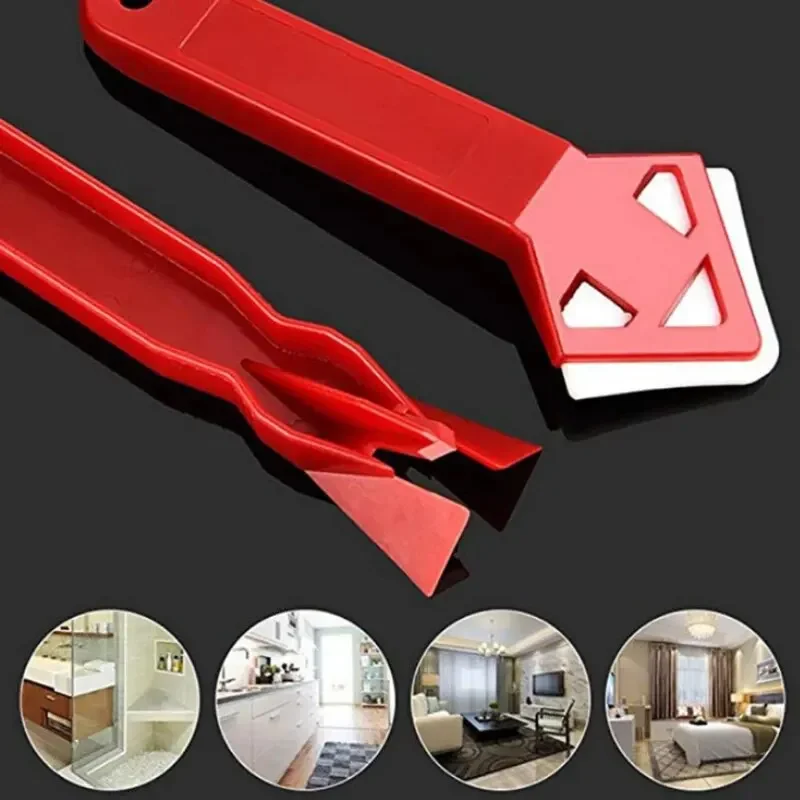 Practical Floor Cleaner Tile Cleaner Surface Glue Residue Spatula Mini Caulk Removal Tool Hand Tool Scraper Utility Tool 4