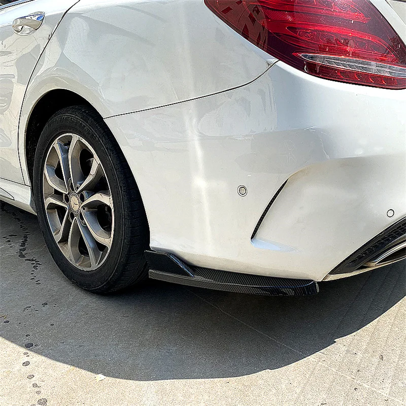 메르세데스 벤츠 C 클래스 쿠페 W205 C205 C200 C250 C260 C300 C43 C63 AMG 2015-2021 리어 범퍼 디퓨저 스플리터 액세서리