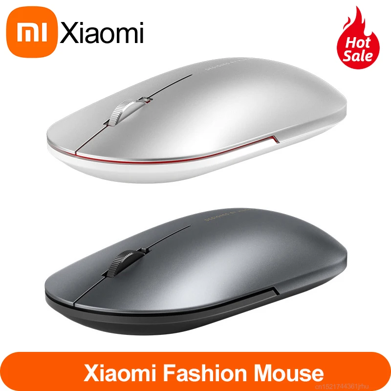 Xiaomi Bluetooth mouse Mi fashion Wireless Mouse Game Mouses 1000dpi 2.4GHz WiFi link Optical Mouse Metal Portable Mouse #618