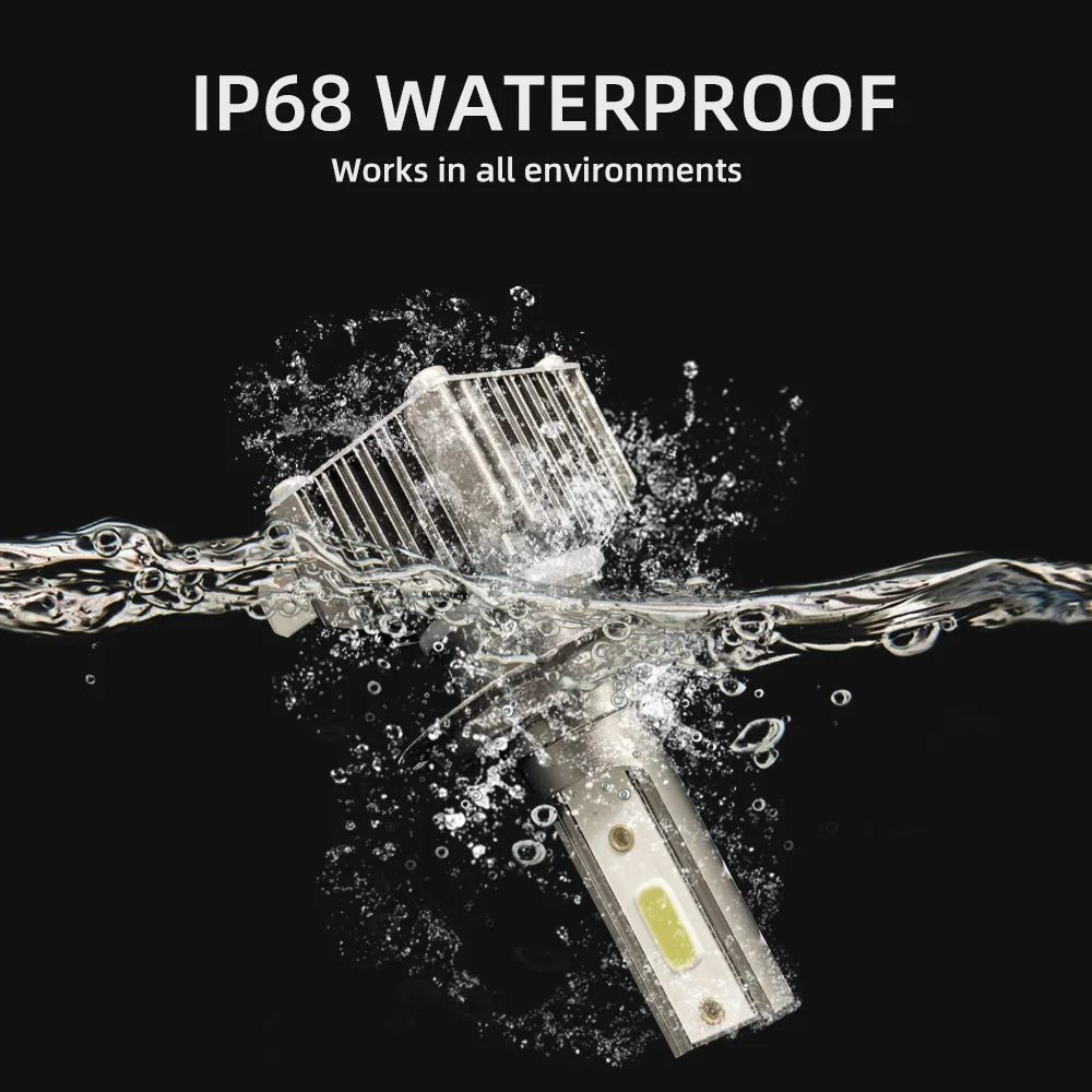 2x HIR2 LED 헤드라이트 캔버스 오류 없음 9012 자동차 전구 고출력 6000K 백색광 다이오드 램프 12v 55w 토요타 아우리스 20122018용