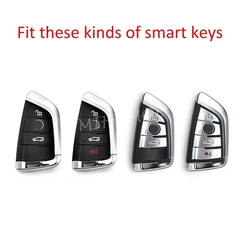 Sleek Black Transparent Key Fob Cover and Keychain