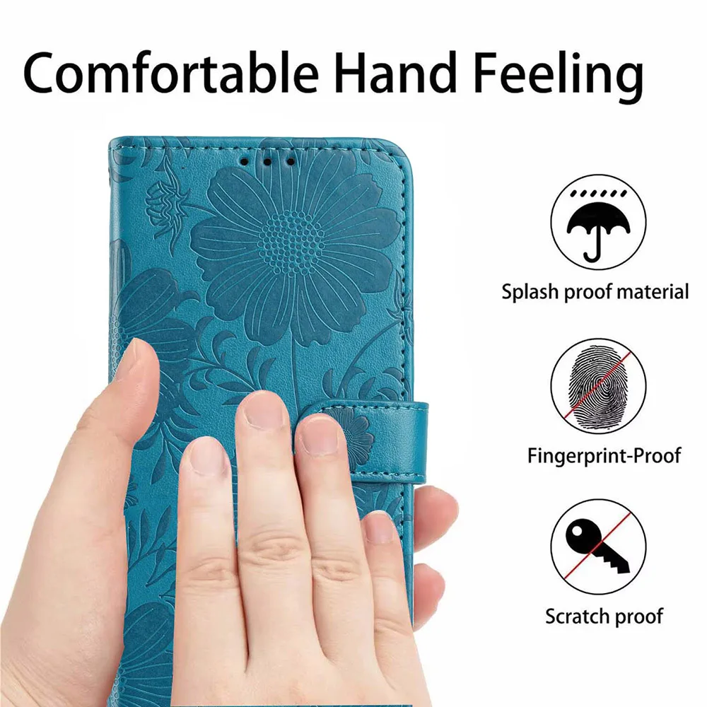 Elegant Leather Wallet Phone Case with Card Storage