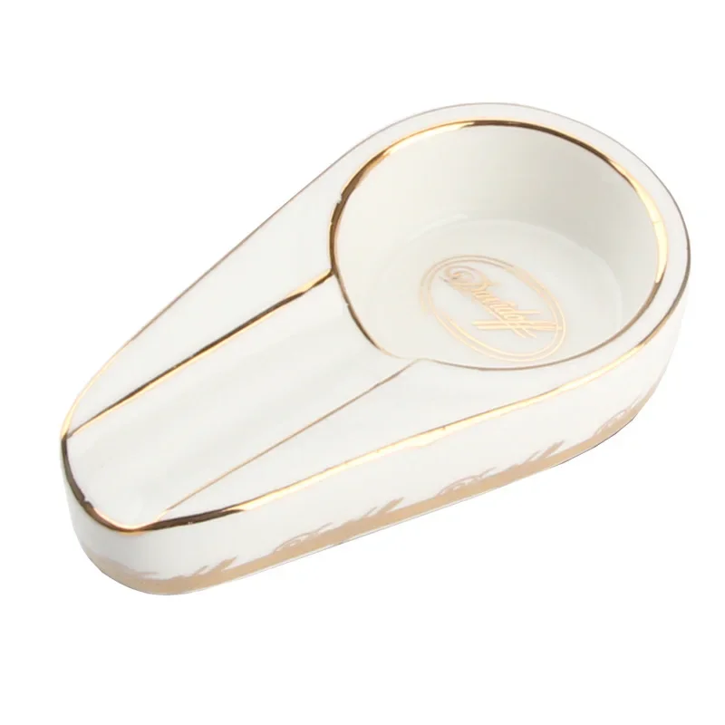 Cigar Ashtray Fashion Portable Single Slot Ceramic Ashtray Gift Boyfriend Husband portable ashtray ceramic ashtray cigarettes ashtray