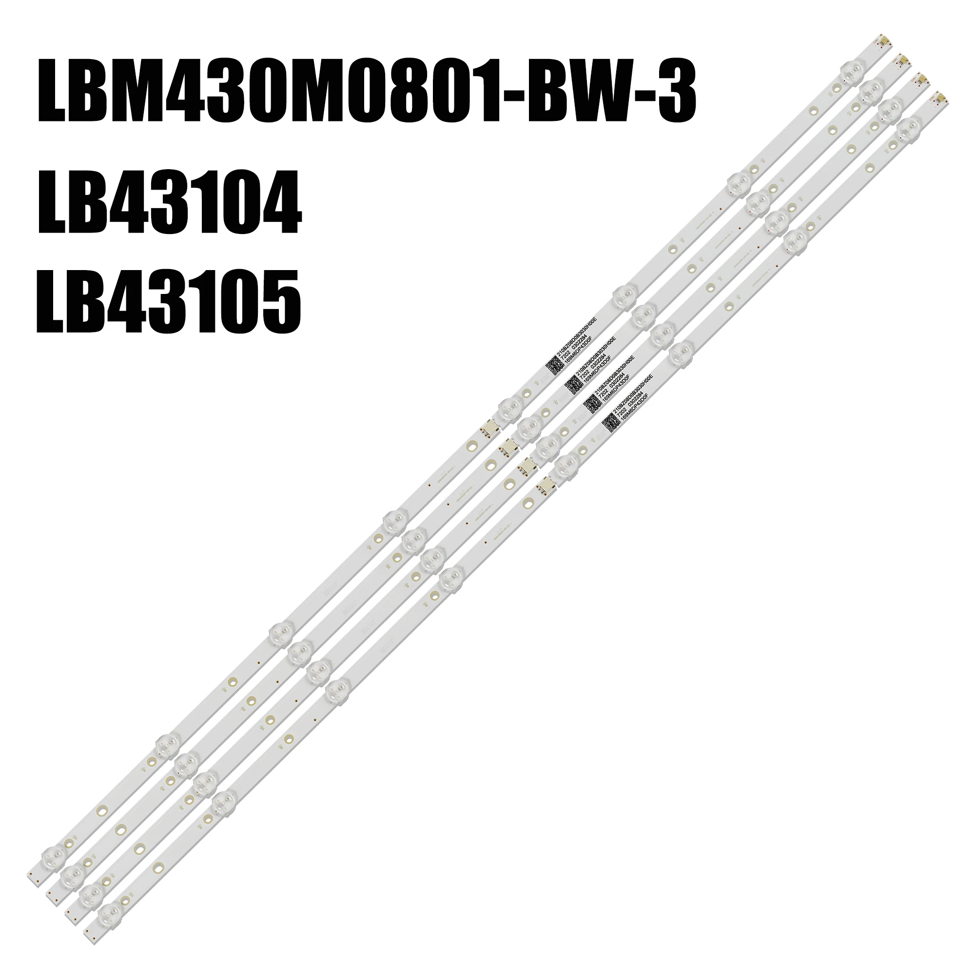 Tira Retroiluminação Led Lâmpada para Philips 43 tv 43pus6162 43pus6412 Lbm430m0801-bw3 Tpt430u3-eqyshm.g Tpt430h3-qvn01.u Lb43104