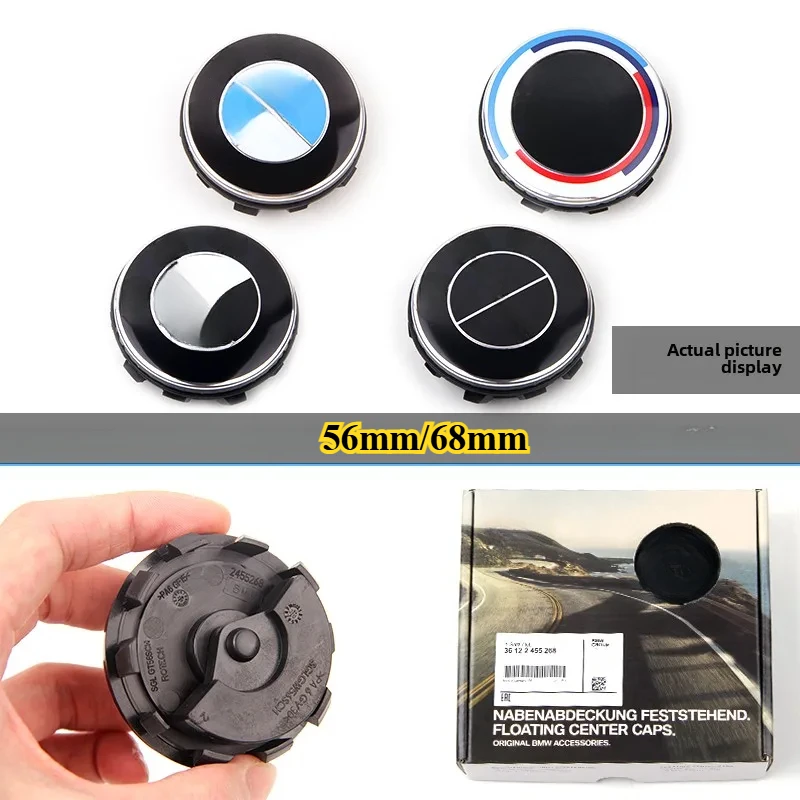 56mm 68mm Car 50th Anniversary Floating Wheel Center Caps For BMW G11 G12 G30 G31 G32 G08 G05 F46 F49 F39 F90 Auto Accessories wheel center caps