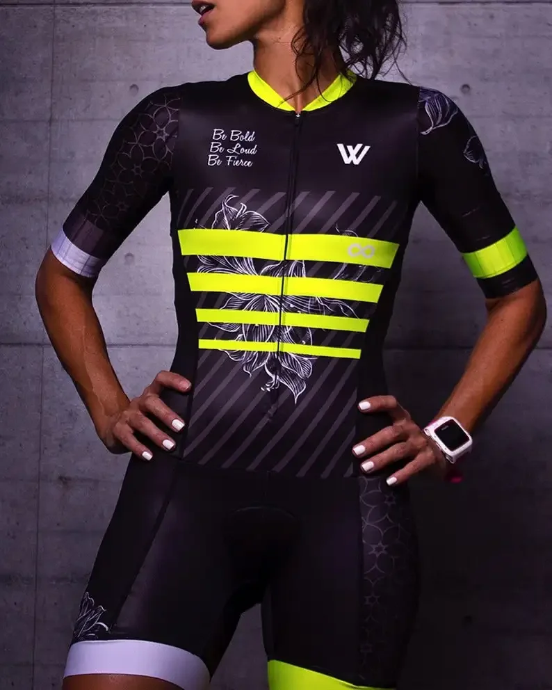 Women Triathlon Suit Clothes Cycling Skinsuits Body Sets Pink Roupa De Ciclismo Feminino Rompers Womens Jumpsuit Triatlon Kits