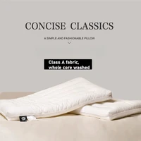 100% Cotton Low Pillow Ultra-thin Adult Household Pillow Core Low Pillow Flat Cervical Spine Childre Core Puf Sleep  메모리폼 베개 1