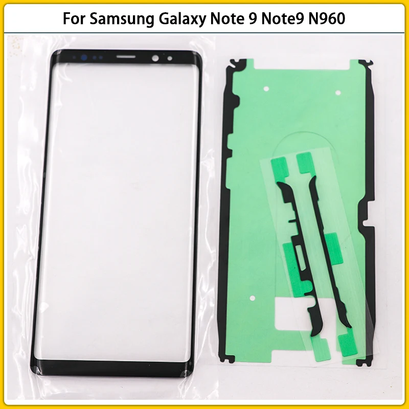 Samsung Galaxy Note 9用タッチスクリーンLCD,新品,n960,n960f,フロントガラスレンズ,タッチスクリーン,磁気カバー,接着剤  AliExpress