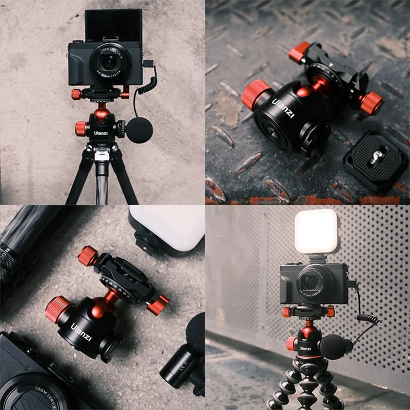 Ulanzi U-70 Panoramic Cold Boot Ball Bracket Acra Swiss+PD Quick Release 360&deg; Panoramic Most Tripods