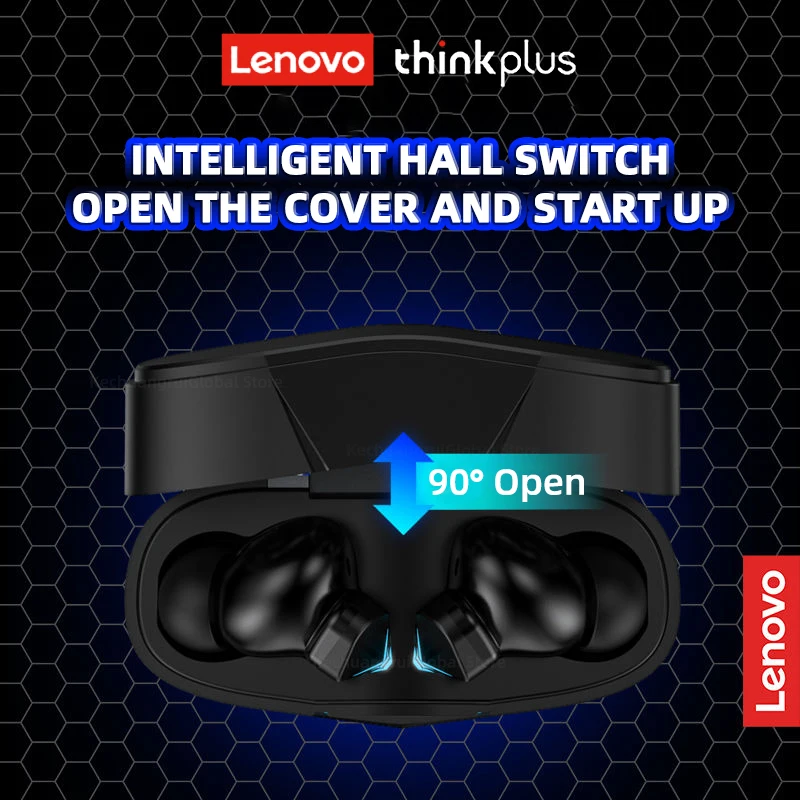 Original Lenovo Lp6 Tws Gaming Earbuds Noice Cancelamento sem Fio Fone de Ouvido Alta Fidelidade Música Bluetooth Fones com Modo Duplo Fone - Image 5