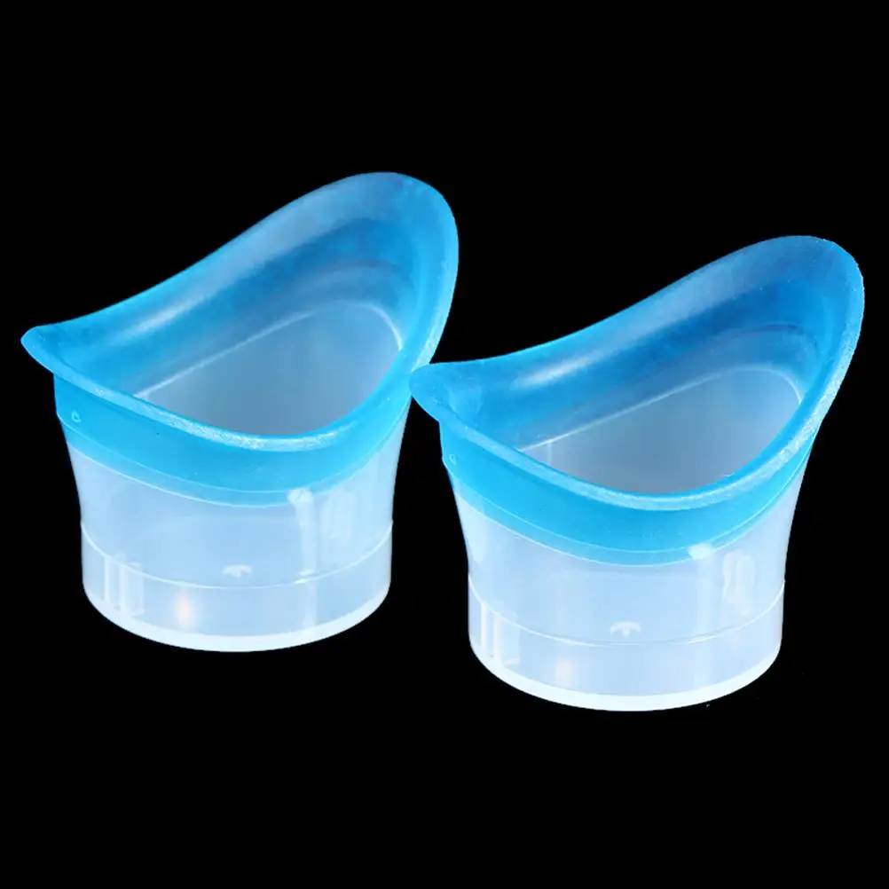 2Pcs Eyewash Cup Silicone Resuable Soft Eye Bath Cup Eye Wash Cup For Elderly Women Men Children Precision Fitting Eye 5