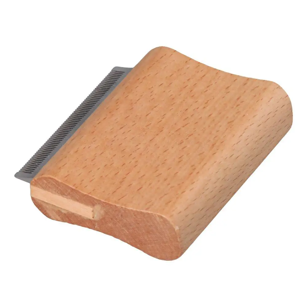 Equestrian Hair Scraper Dog Hair Removal Comb Wooden Handle Stainless Steel Removal Needle Comb Horse Brush Cat Comb