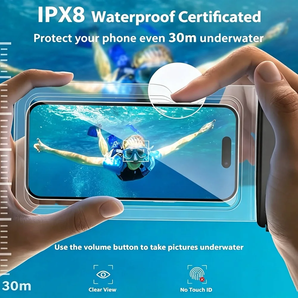 Waterproof Universal Phone Pouch for Water Sports and Outdoor Activities