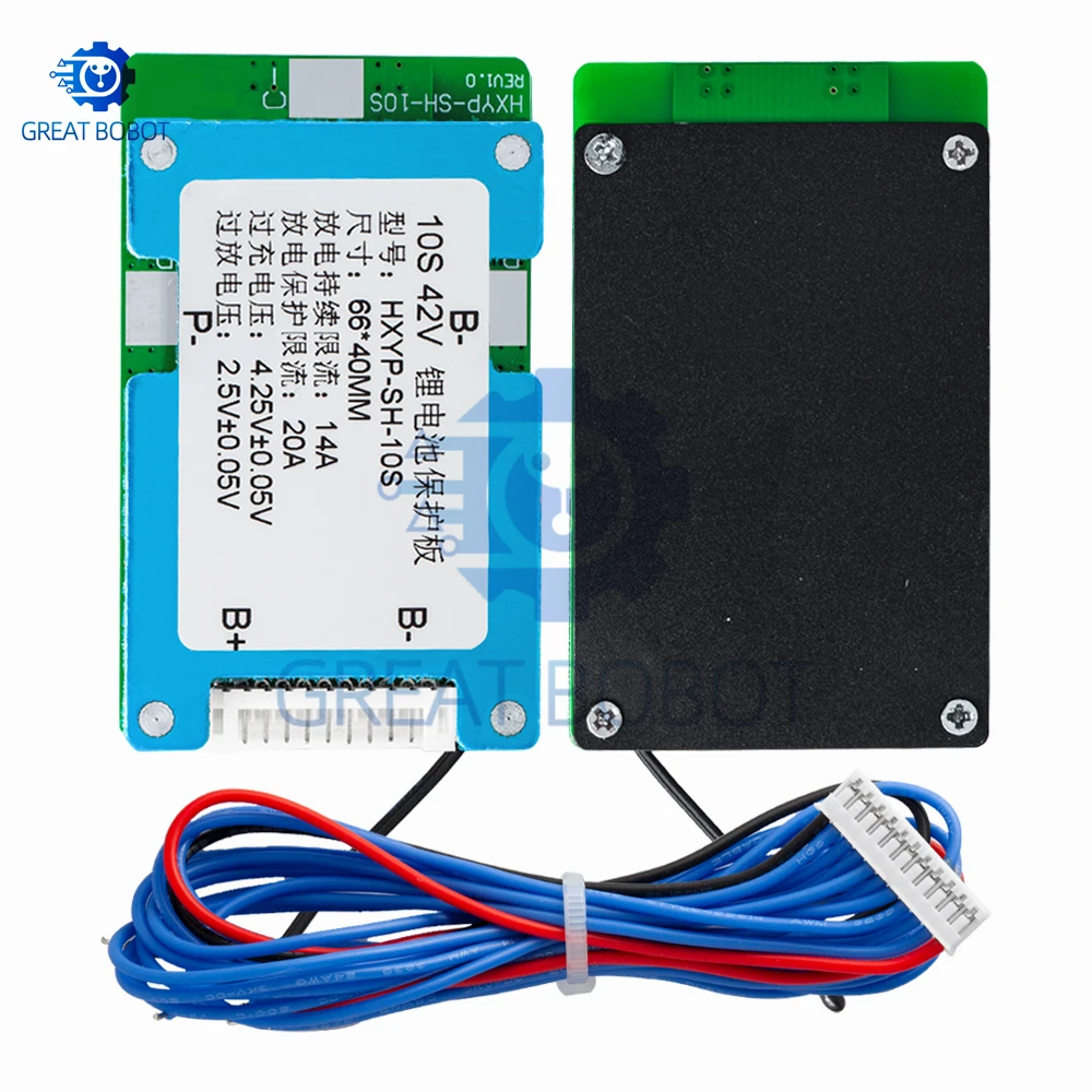 Scheda di protezione batteria al litio 18650 con cella ai polimeri BMS BS 10S 42V 15A con controllo della temperatura integrato dell'equilibrio - Image 6