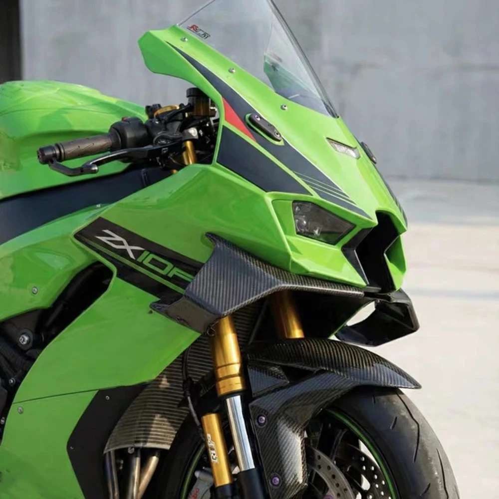 ZX-10R ZX10R ZX 10R 2022 - 2025용 오토바이 사이드 윙렛 스포일러, 에어로다이나믹 카울링 페어링 고정 날개 개조