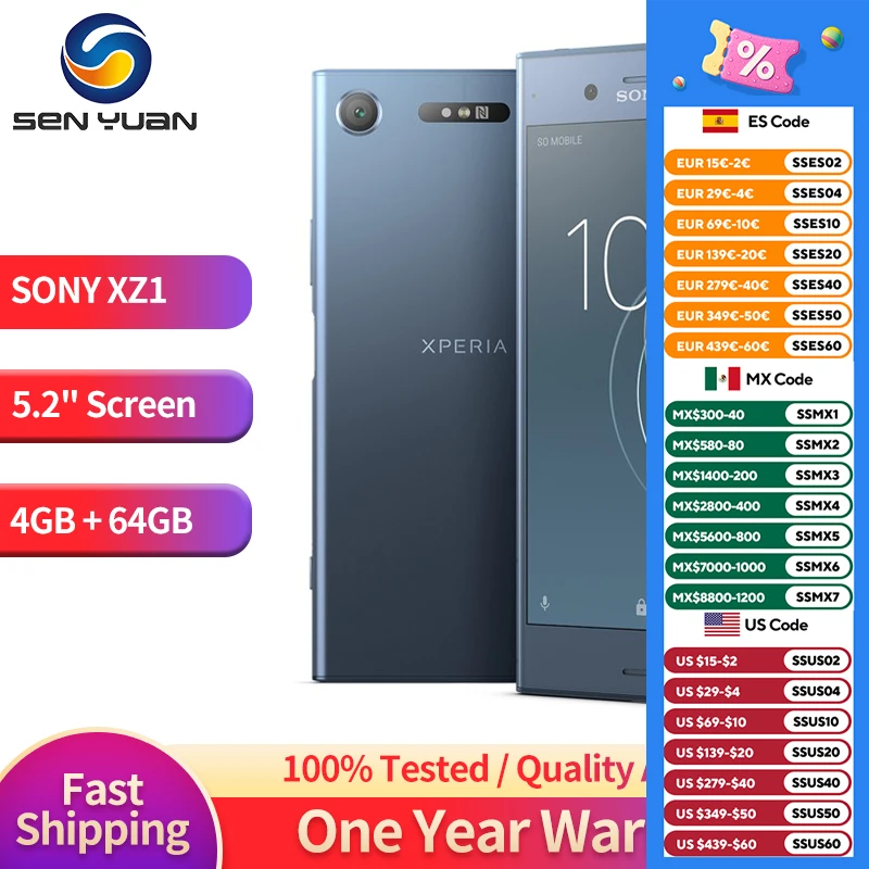 Xperia - Sony Xpeeria XZ1 G8341 5,2インチ シムフリー 未使用 Amazon | Sony Xperia XZ1 G8341 (64GB) 海外版 SIMフリー
