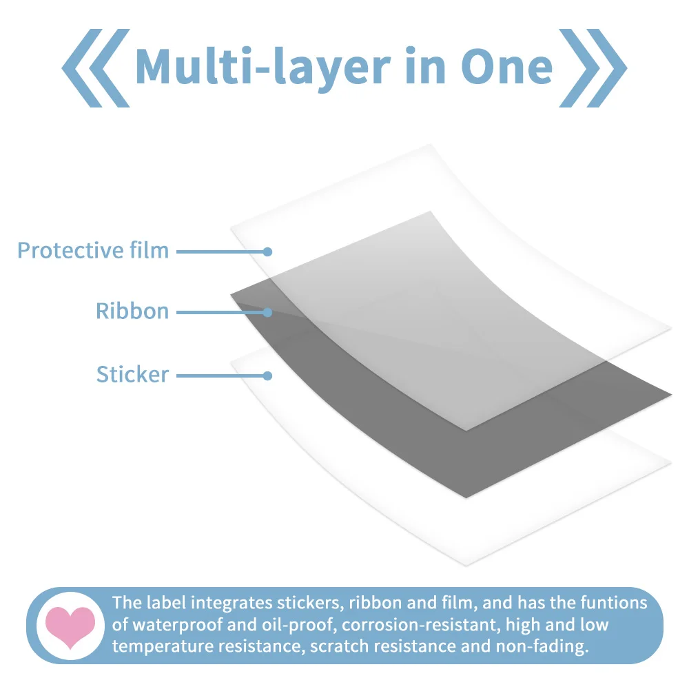Brother Label Tape 6mm 9mm 12mm 18mm for P-touch Label Maker H110 H200 P710BT Laminated Adhesive Ribbon
