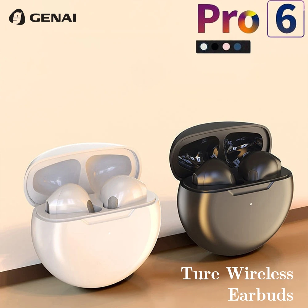 Genai Tws Auricolari Bluetooth Wireless Cuffie Ipx4 Auricolari Impermeabili Cuffie Sportive Stereo Per Auricolari Xiaomi Android