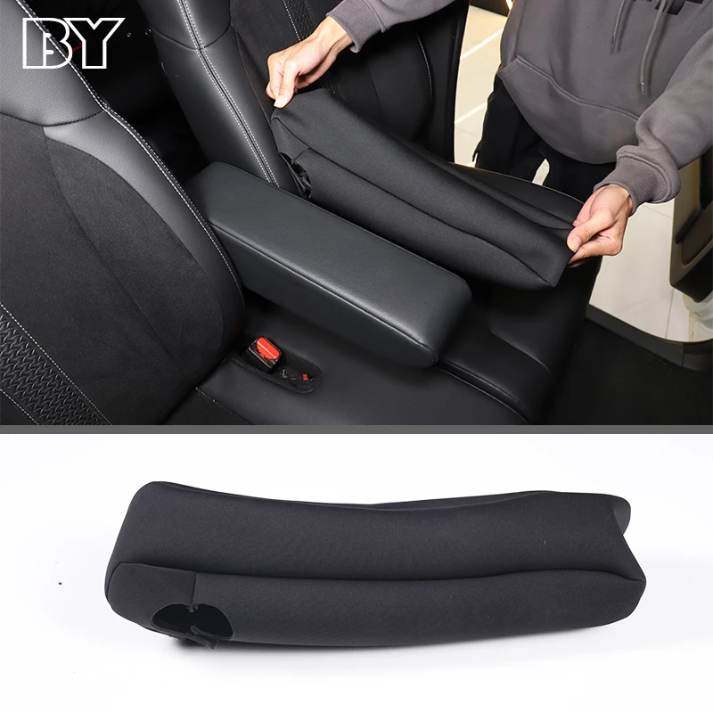

For Honda N-BOX JF3 JF4 2017-2021 Central Armrest Case Cover Car Interior Armrest Box Cloth Fabric Cover Decoration Accessories