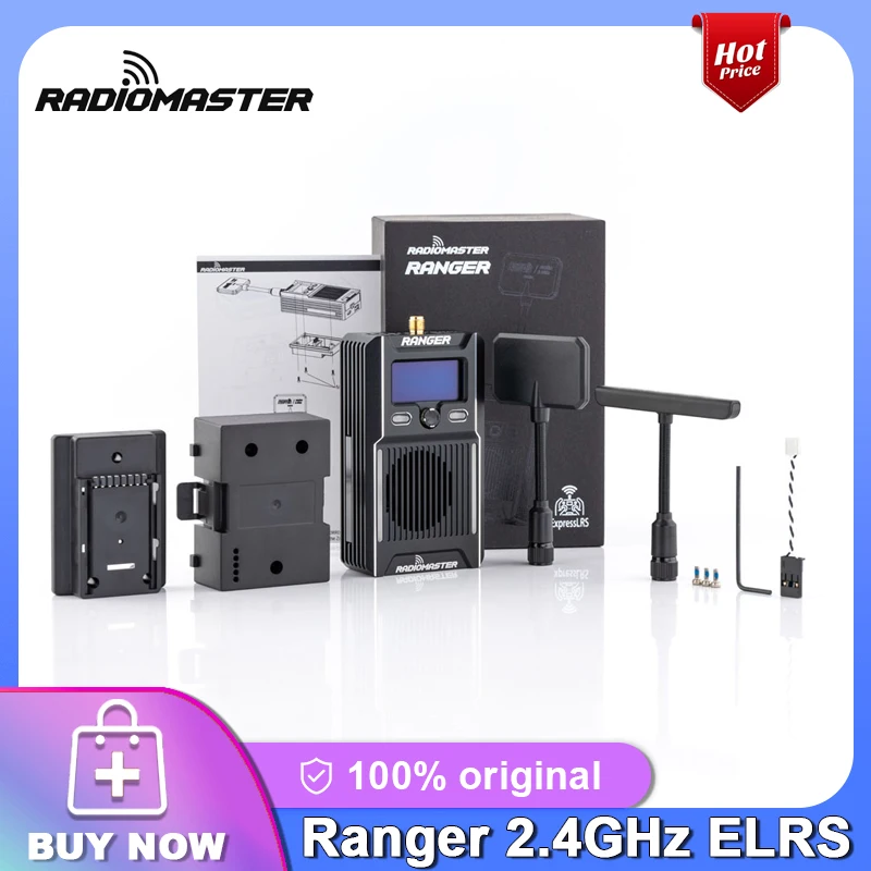 RadioMaster Ranger Модуль ELRS 2,4 ГГц OLED-дисплей Поддержка Wi-Fi и Bluetooth Высокоэффективная система охлаждения