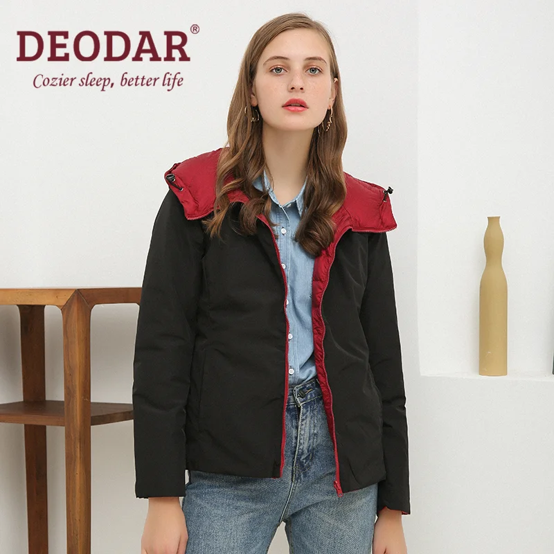 DEODAR Women's Winter 90% White Goose Down Jacket Ultra Light Warm Slim  Casual lady demi-season Fashion Double-sided Outerwear - AliExpress