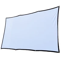 60 72 100 120 150 Inch 16:9 Portable Wrinkle Free Lightweight Projector Screen Home Outdoor Front Rear Projection Curtain Fabric - Image 6