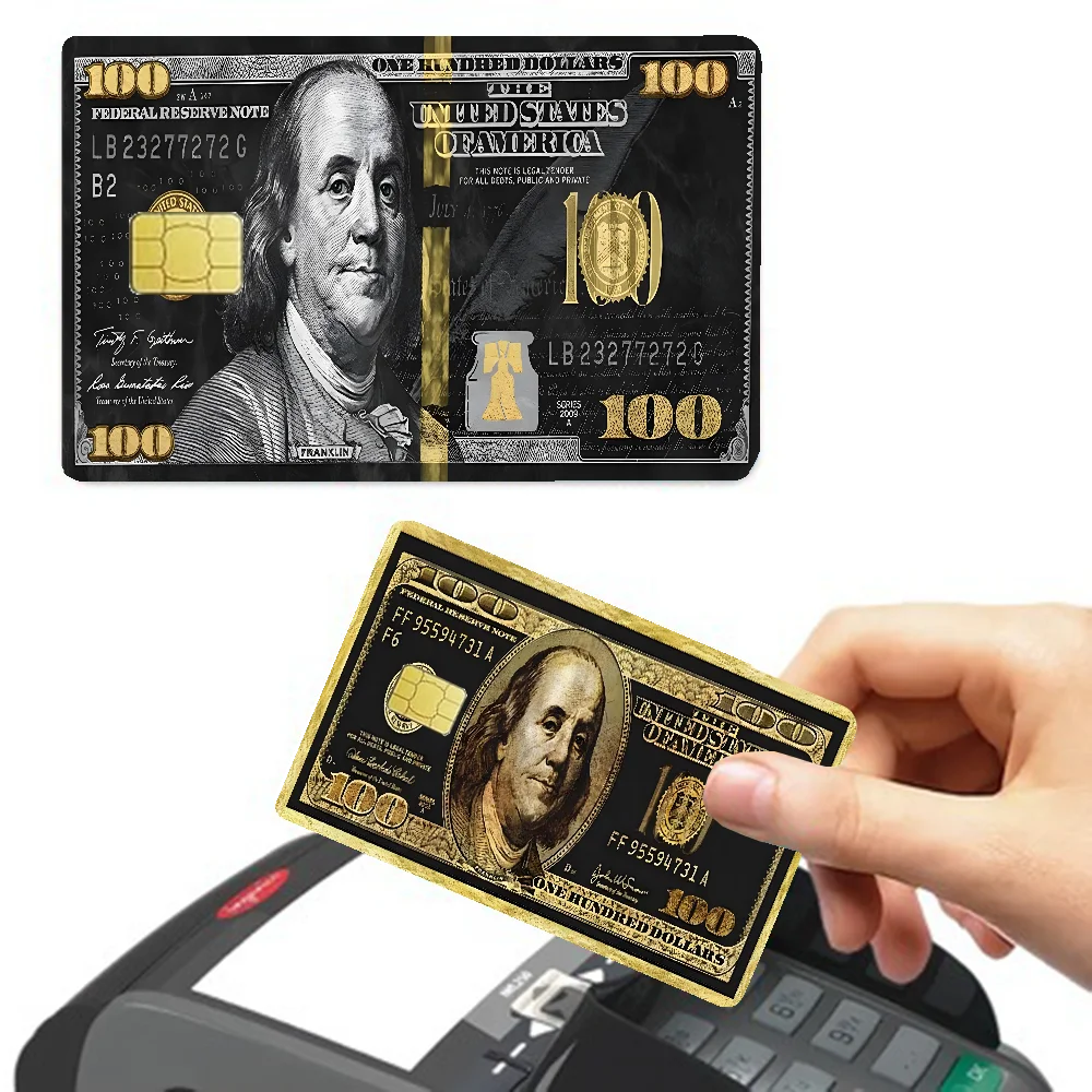 Stylish USA Dollar Credit Card Skin Sticker - Protective Film Decal