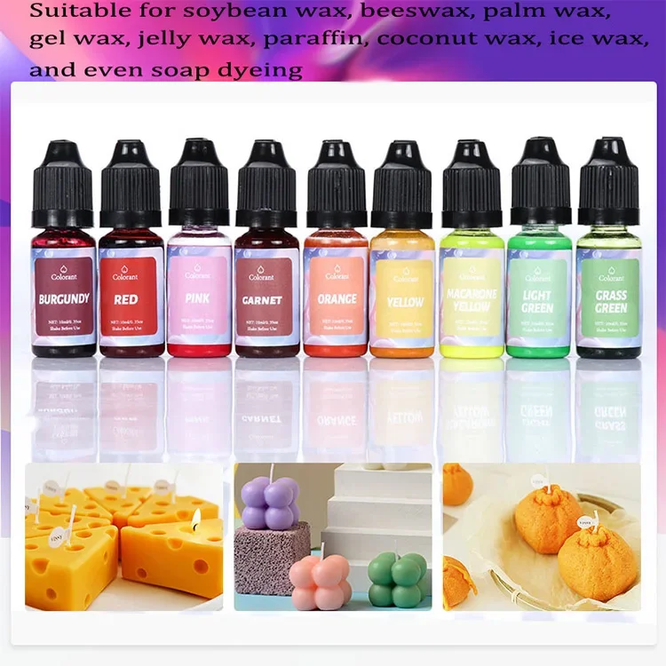 Description Picture 3 of itemDye for Candles Kit DIY Candle Making Supplies Coloring Pigment Set Wax Dye Candles Manufacture Pigment Aromatherapy Soy SB067