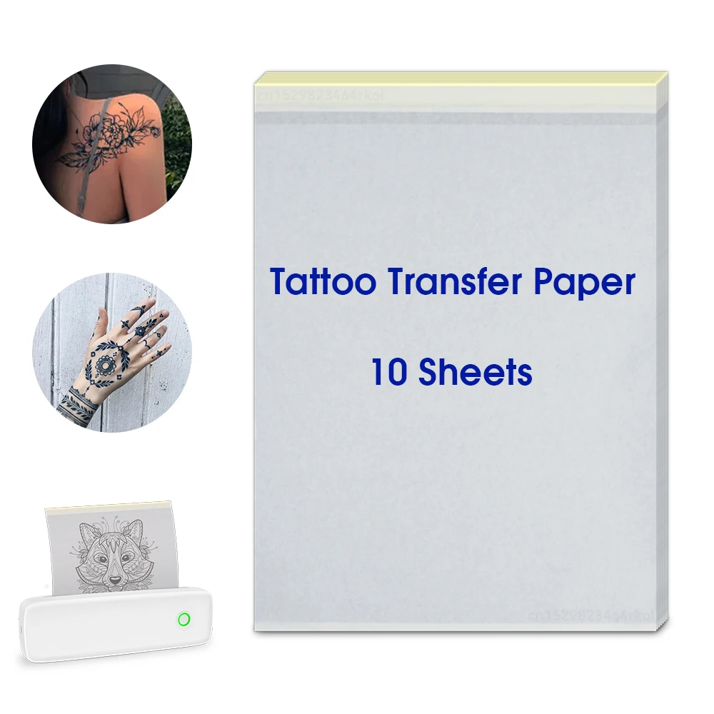 Tattoo Stencil Paper A4 Paper 210*297mm Tattoo Transfer Paper Sheet Copy  Paper for Thermal Printer Tattoo Stencil Machine 10pcs