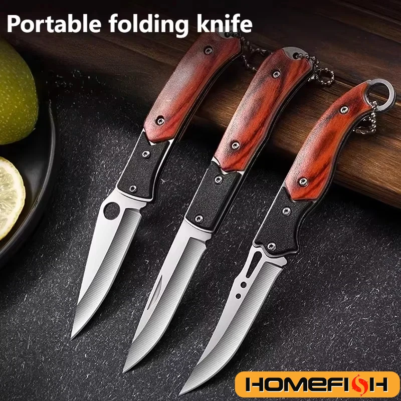 Compact Folding Knife Durable Stainless Steel Blade Multi-functional Survival Camping Tool