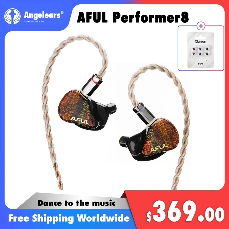 Проводные наушники-вкладыши с посеребренным кабелем, 8 1DD + 7BA