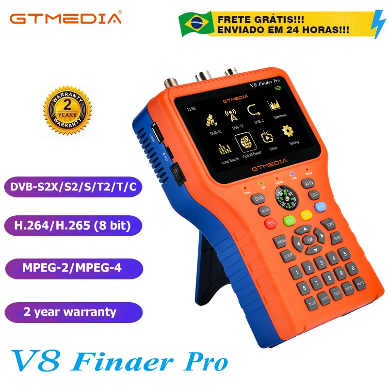 GTMEDIA V8 Finder PRO Satellite Signal Finder DVBS2X/S2/S/T2/T/C AHD H