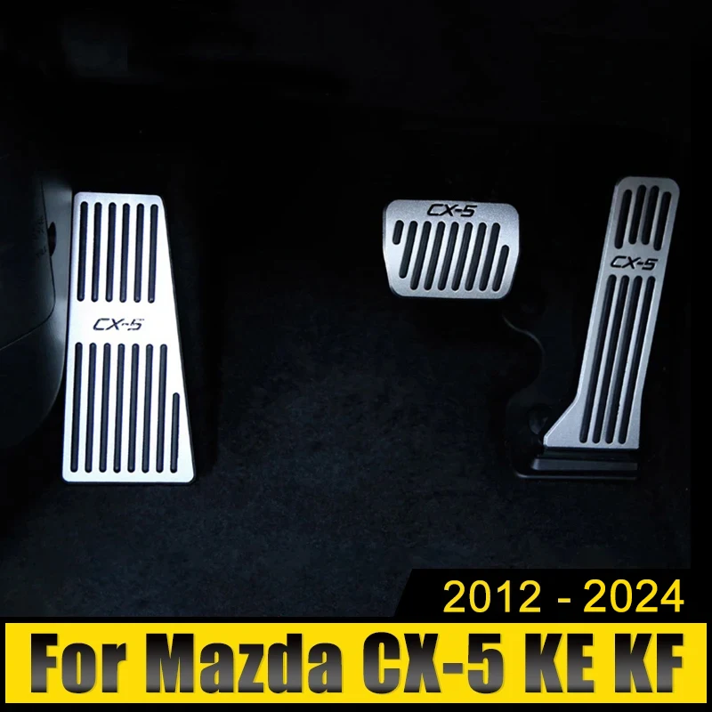 For Mazda CX-5 CX5 KE KF 2012-Car Accelerator Brake Pedals FootRest Pedal Cover Pad car pedals,pedal cover