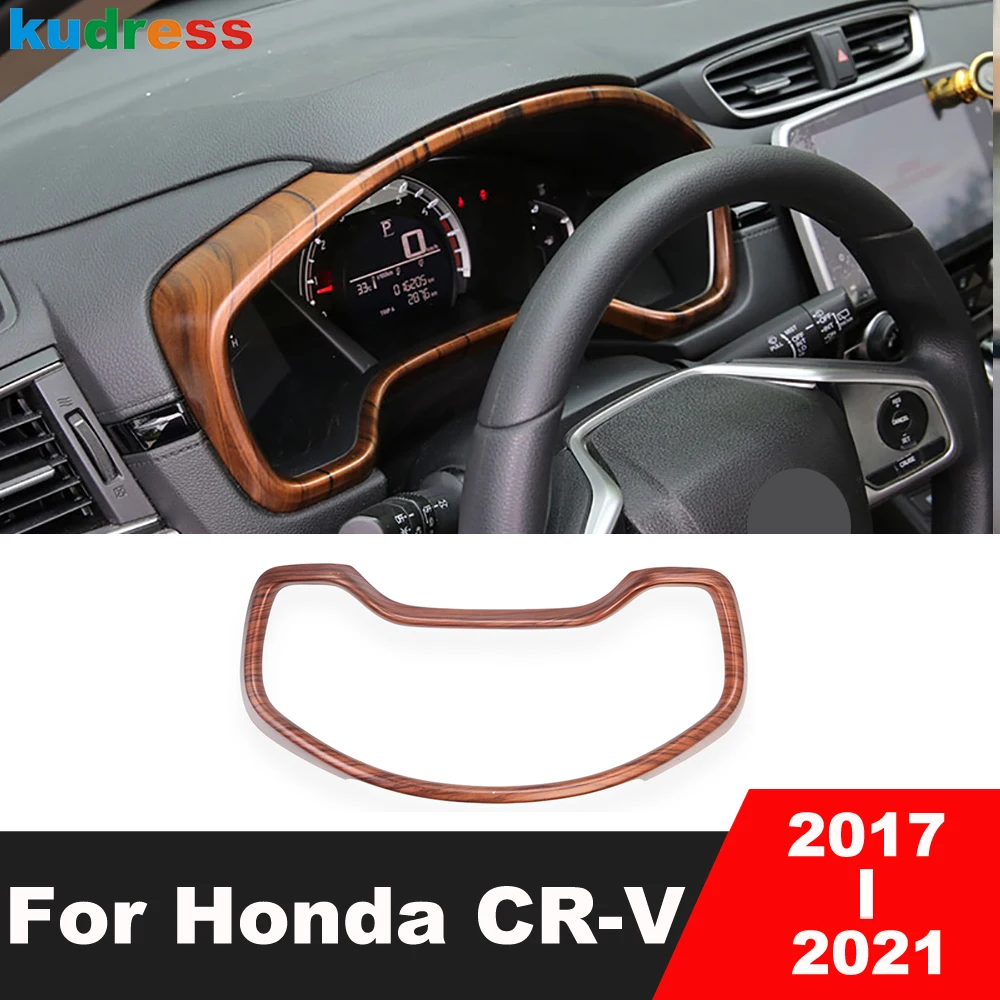 Car Dashboard Instrument GPS Panel Cover Molding Trim For Honda CRV CR
