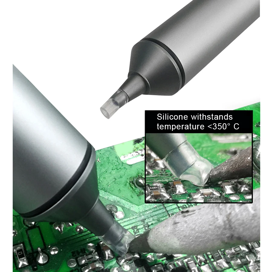 Kit Pompe à Dessouder 4 En 1 Owootecc - Avec Mèches Et Buse Silicone