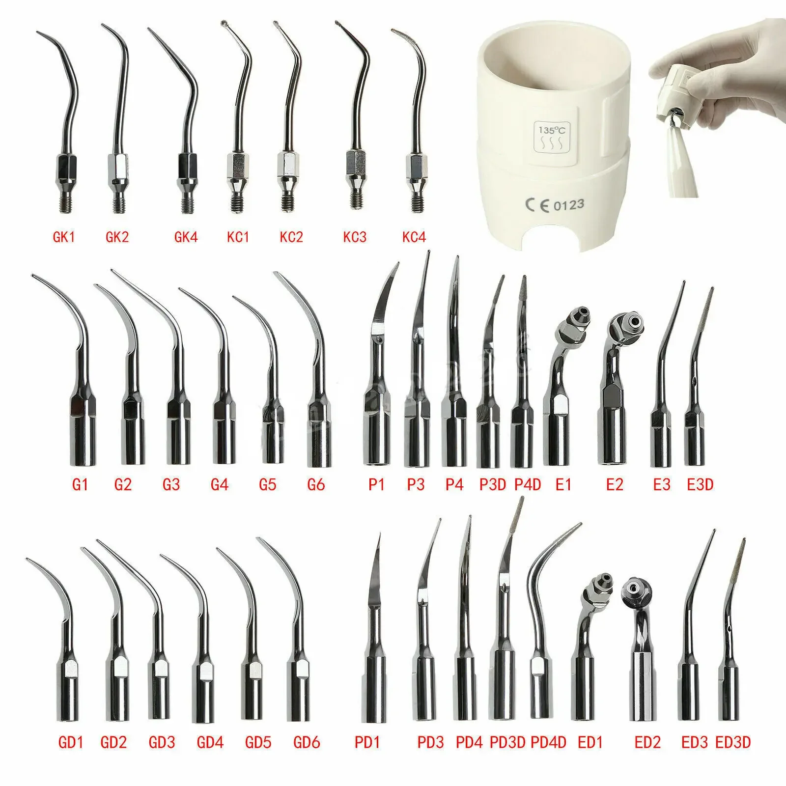 1Pc Dental Ultrasonic Scaler Endo Perio Tip Per Woodpecker/Ems/Dte/Sirona/Kavo Scaler Manipolo