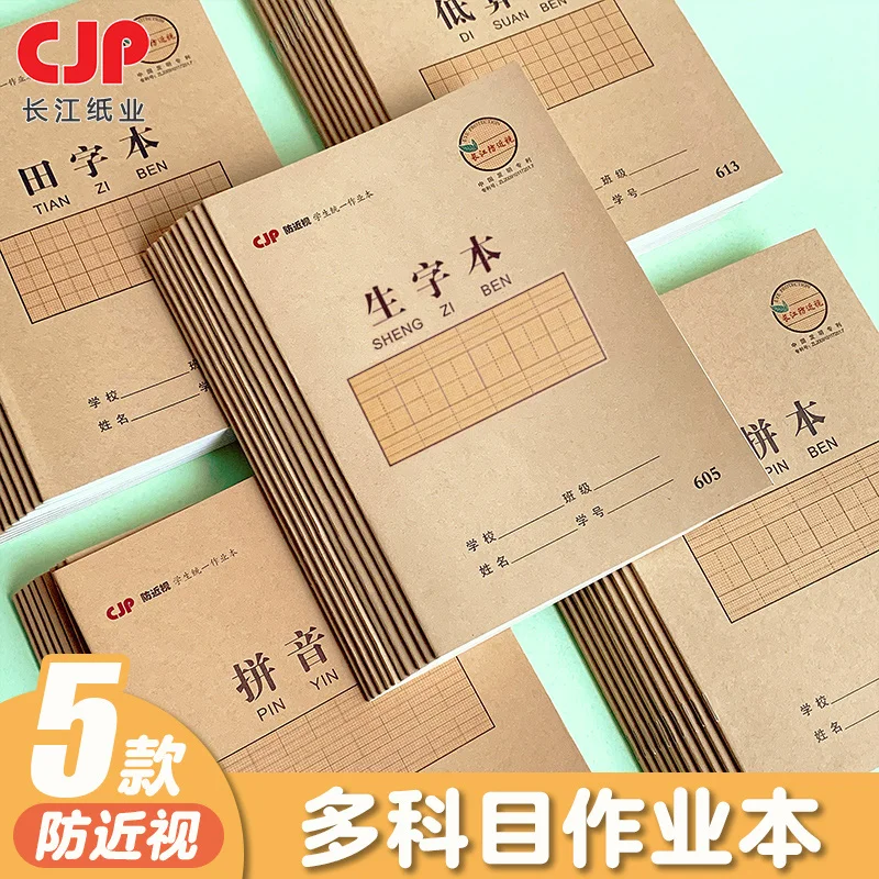 5pcs Exercise book hanzi tianzige 25K Character primary secondary school student anti myopia Learn Chinese Character Stationery 2