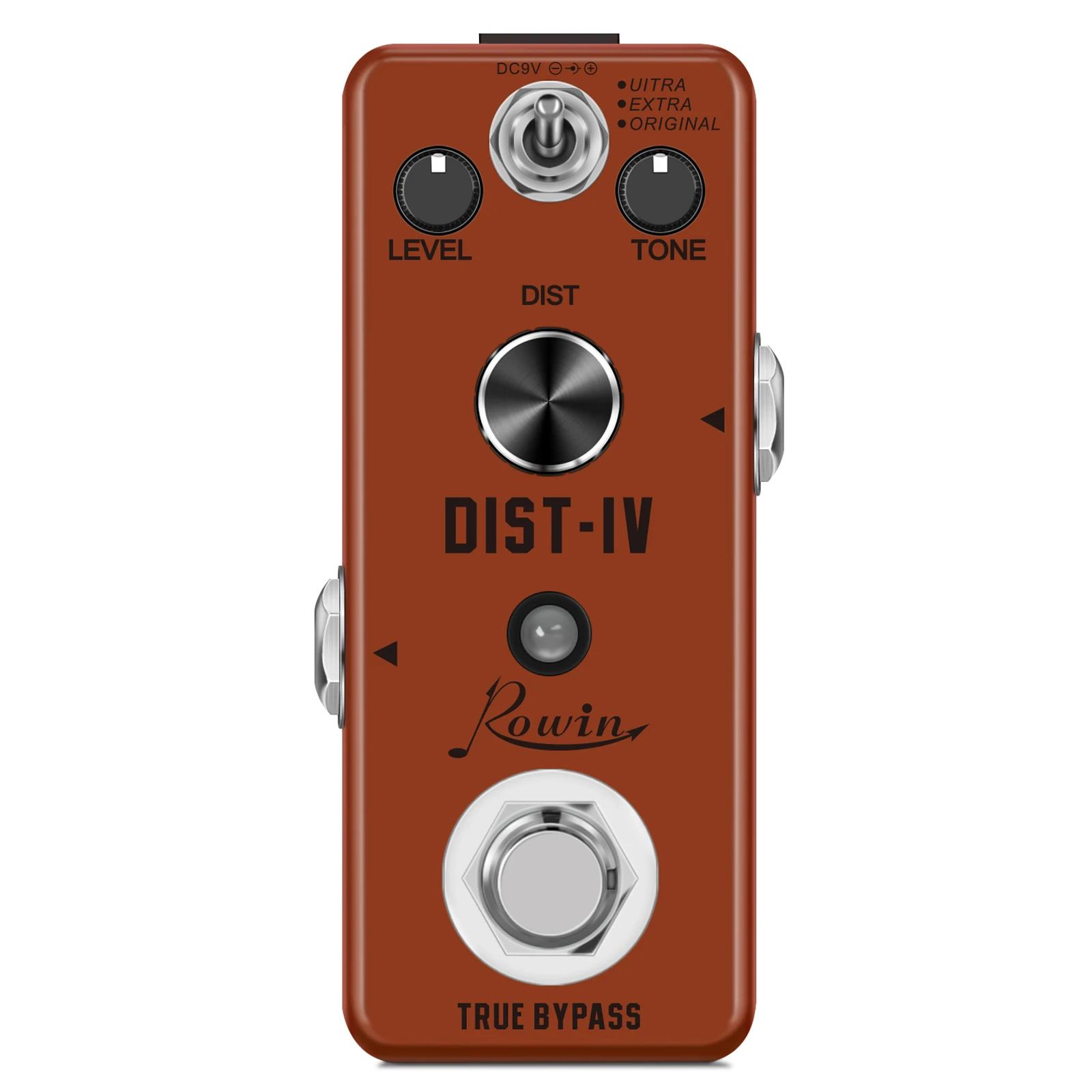 Rowin LEF-301D Distortion IV Guitar Effect Pedal With Killer Super Dist Tone True Bypass