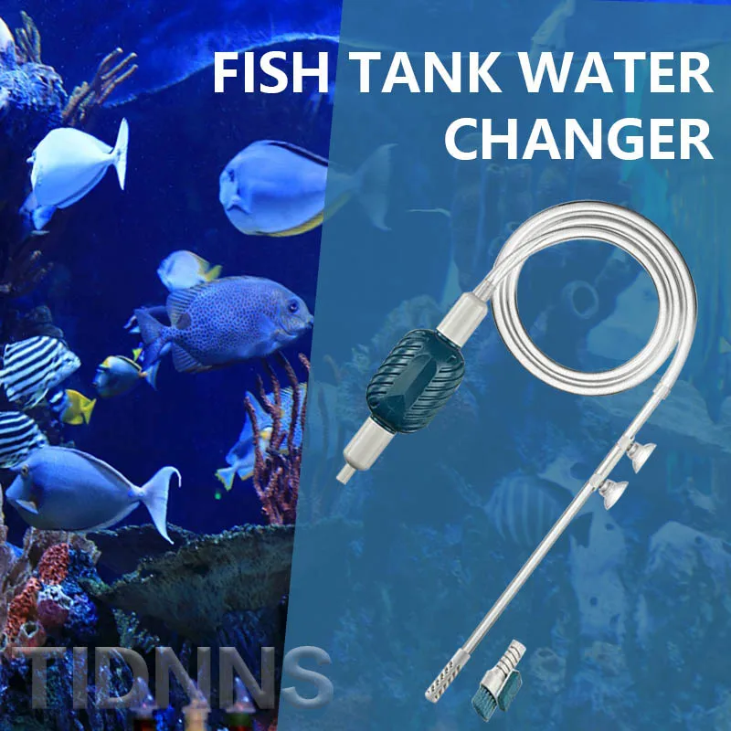 OrnamentalFishFecesCollectorWaterPumpFishTankInnerWallStainCleaningToolSemi