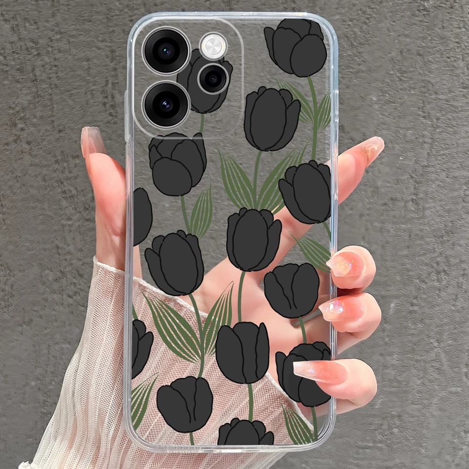 Cartoon Cat Astronaut Minimalist Soft Clear Phone Case