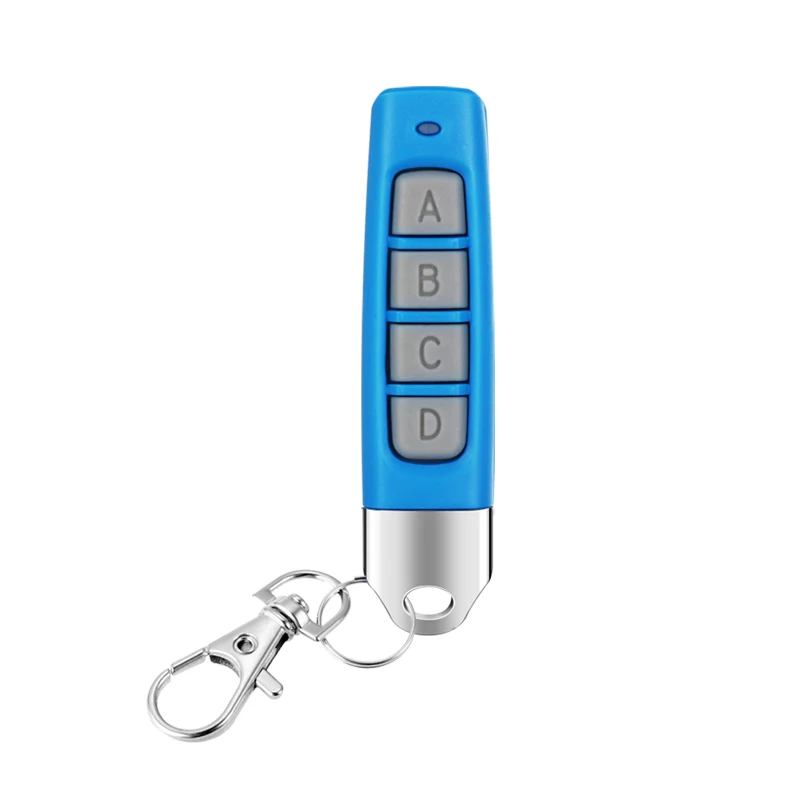 Universal 433MHZ Garage Door Remote Control Radio Controller Remote Controller Copy Garage Remote Control 4 Keys Cloning Electric Gate Remote Controller Duplicator Key Mini design keychain