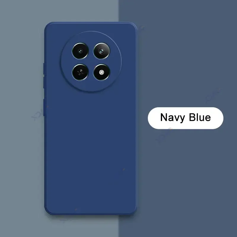 Luxury Square Liquid Silicone Case Cover - 360° Soft Camera Protective Phone Bag