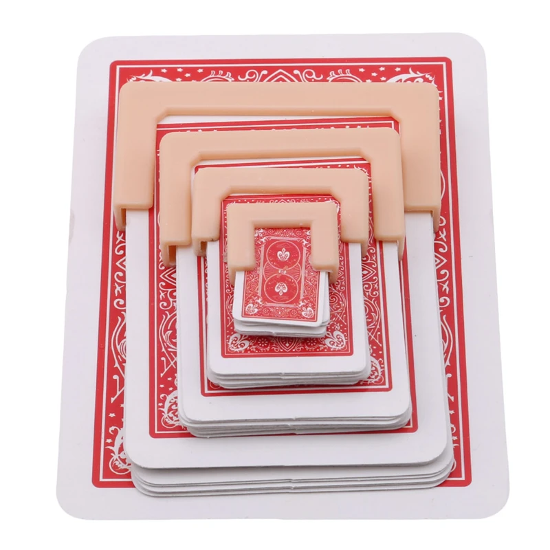 플레잉카드  Funny Shrinking Cards Magician Tricks Big To Small Playing Card Training Set For Party Stage Performance Illusion Mentalism 
