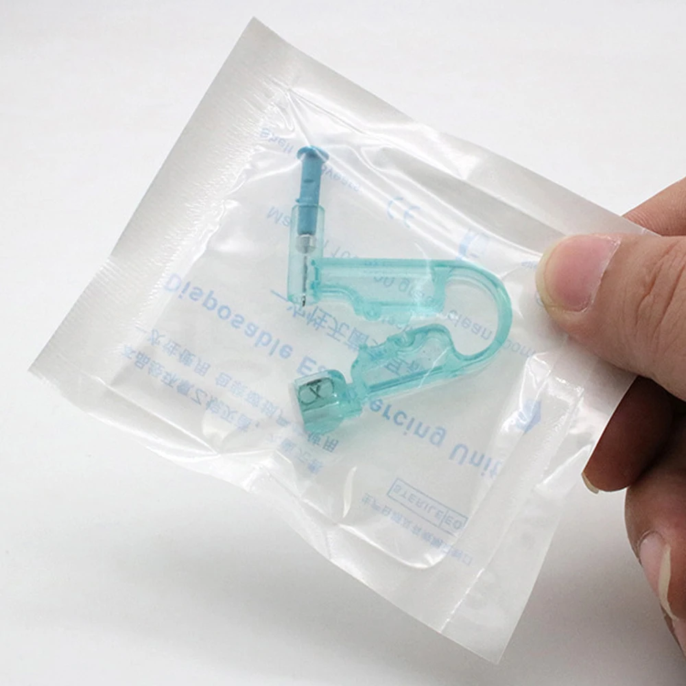 50PCS Disposable Sterility Ear Piercing Gun Kit Asepsis Healthy Safety Nose Earring Piercer Tool Machine Ear Studs Body Jewelry piercing jewelry,body piercing jewelry,body jewelry,ear piercing jewelry,ear studs,ear piercing tool,nose piercing gun,body piercing kit,piercing tool
