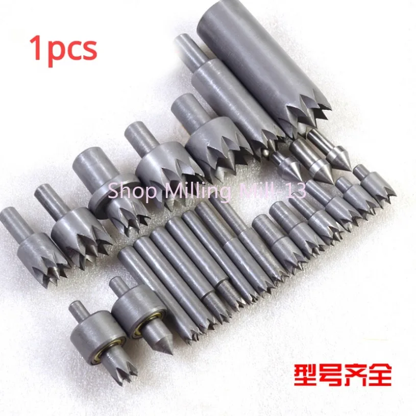 Woodworking Lathe Accessories Plum Blossom Thimble Top Bead Chuck Tail Rotary Tool Rest Miniature Small Straight Handle Tail 1pc
