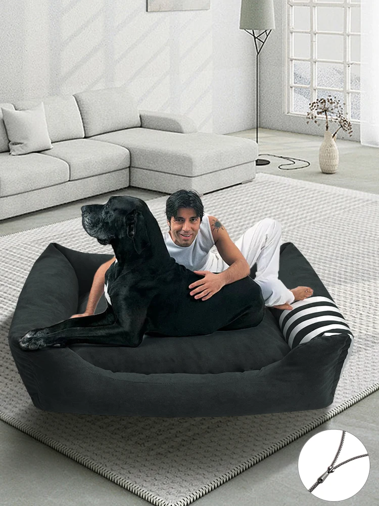 Large Dog Bed Pet Sofa Pet Supplies Winter Warm Removable And Washable
