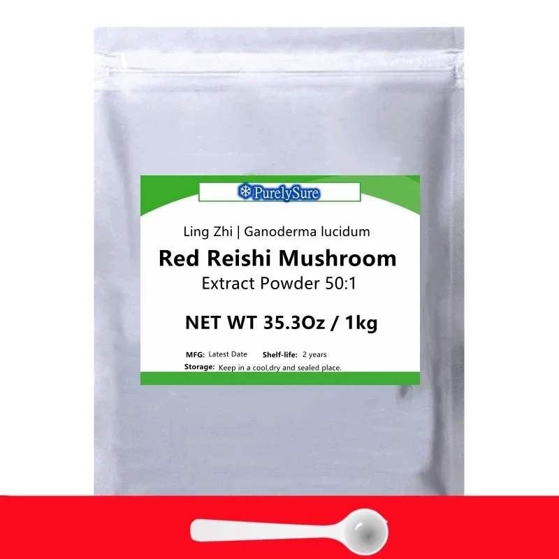50G-1000G Di Alta Qualità Red Reishi Mushroommm 30:1,Ganoderma Lucidumm