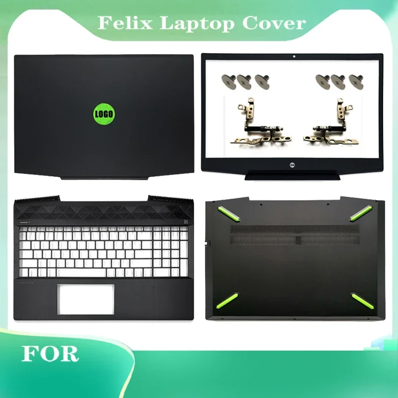 

NEW For HP Pavilion 15-CX TPN-C133 Laptop LCD Back Cover/Front bezel/Hinges/Palmrest Upper Case/Bottom Case L20314-001 Green